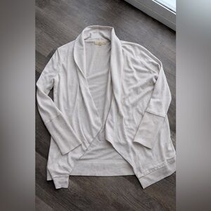 Mesh + Lace Shawl Collar Cardigan